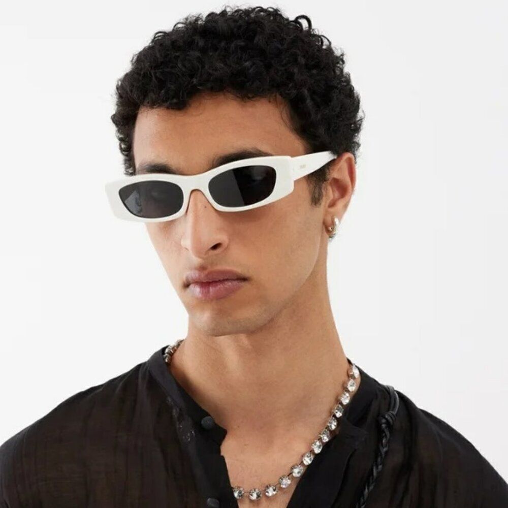 SALE! NEW Celine CL40245U 39A Butter Beige Smoke Geometric Unisex Sunglasses - Picture 3 of 11